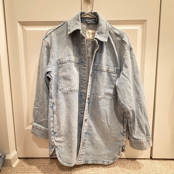 Abercrombie & Fitch Jackets & Blazers - Abercrombie & Fitch Light Blue Denim Jacket